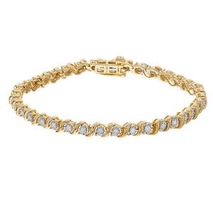 NIB 1/2 Carat TW Diamond Fashion Bracelet Sterling Silver